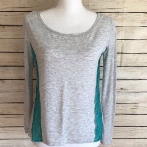 American Eagle Outfitters Long Sleeve Lace Top